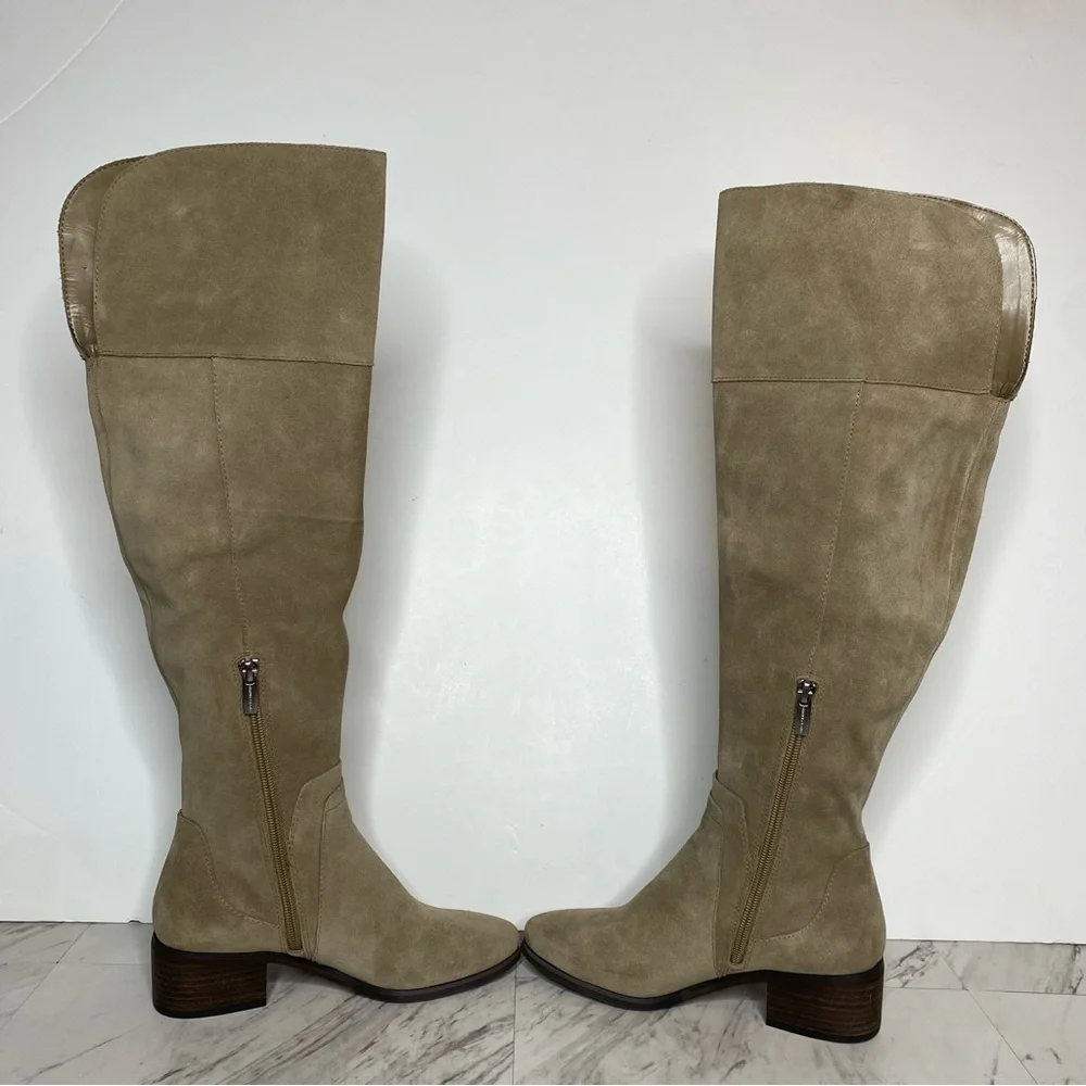 New! Vince Camuto Tan Kreston Over The Knee Boot 5 1/2 M